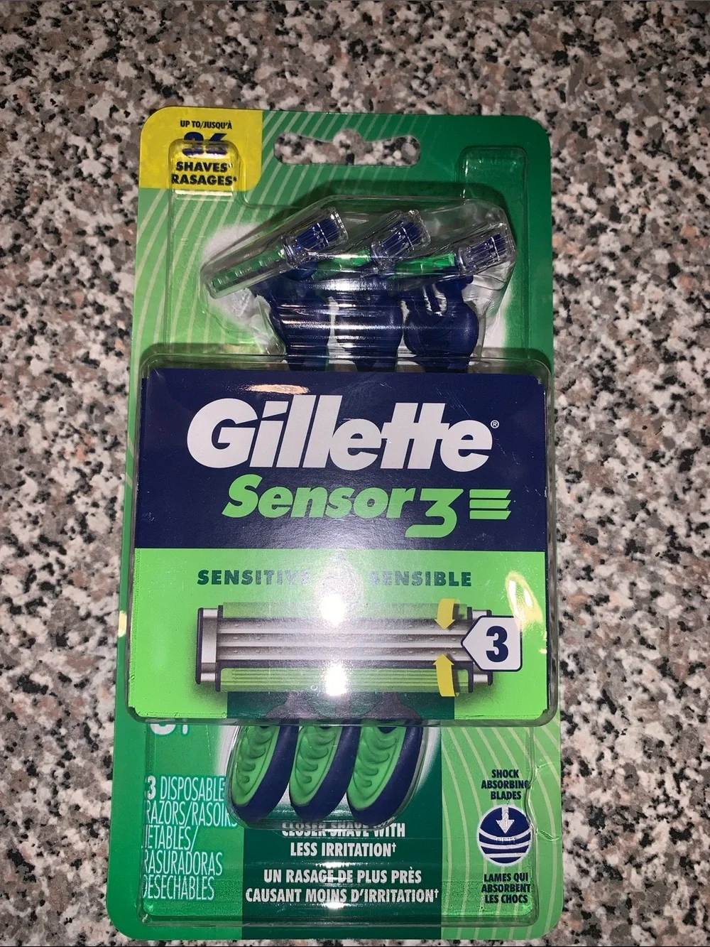 Gillette Sensor 3 & Gillette Skinguard Sensitive Shaving Pack of 7 Razors